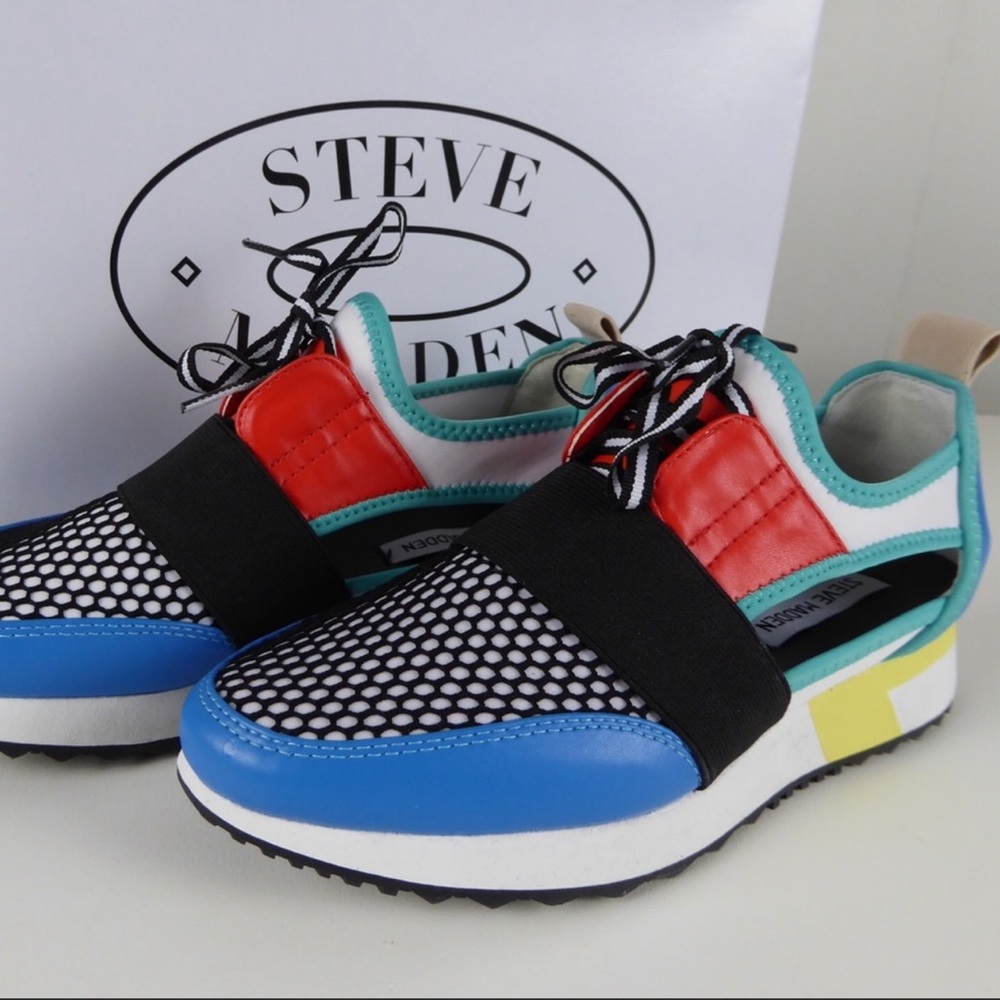 Steve Madden Arctic Bright Cut Out Sneakers